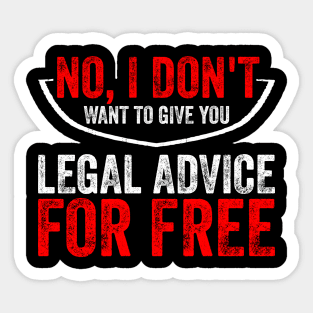 Lawyer Advocate Attorney Law School Graduate Gift Sticker